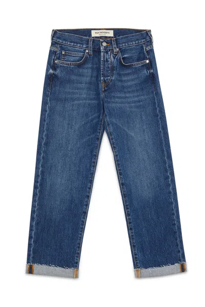 Roy Rogers Women's Straight Jeans - Low Waist Design In Blue