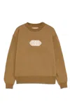 Roy Rogers Women's Sweatshirt Roy Roger's Old Glory Rog0109cp86xxxx-c0183 In Brown
