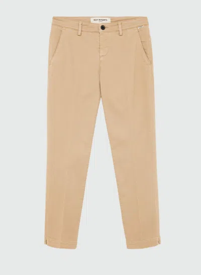 Roy Rogers Women's Trousers Roy Roger's Chino Rnd057 P4030112 C0105 In Neutral