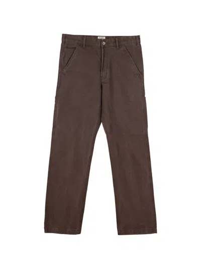 Roy Rogers Workwear Cargo-pockets Trousers In Brown