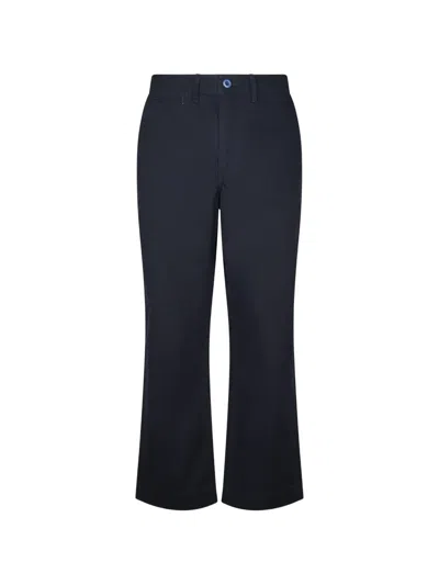 Roy Rogers Workwear Flared Trousers In Blue