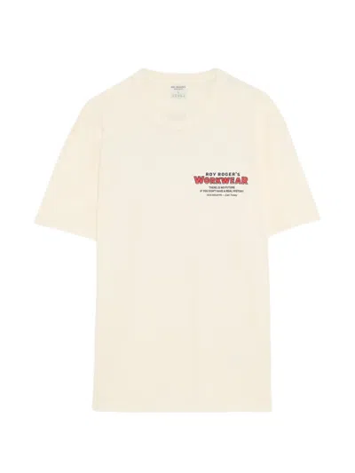 Roy Rogers Workwear Logo-print T-shirt In White