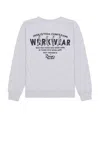 Roy Roger's X Dave's New York Crew Sweatshirt In Grey Melange