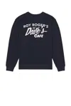 Roy Roger's X Dave's New York Print Cafe Sweatshirt In Blue