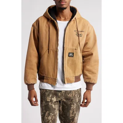Roy Roger's X Dave's New York Roy Rogers X Dave's New York Hooded Logo Graphic Zip Jacket In Mid