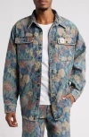 Roy Roger's X Dave's New York Roy Rogers X Dave's New York Time Off Shirt Jacket In Jacquard Tapestrysw