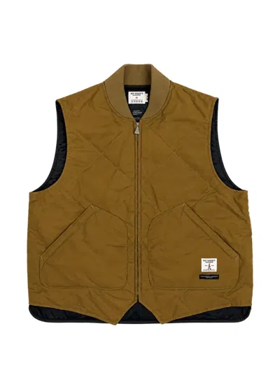 Roy Rogers X Engineered Garments Quilted Gilet In Brown