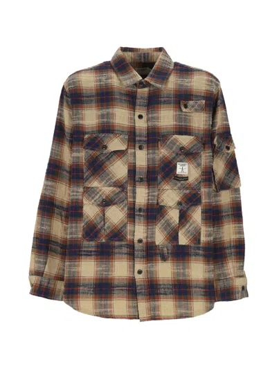 Roy Rogers Xengineered Garments Check-pattern Workwear Shirt In Multi