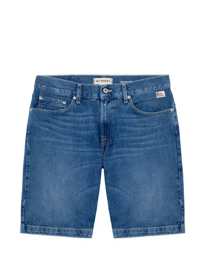 Roy Rogers Zanzibar Denim Shorts In Blue