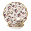 Royal Albert 100 Years Teacup And Saucer 3pc Set In Multi