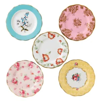 ROYAL ALBERT 100 YEARS 1950-1990 5-PIECE PLATE SET