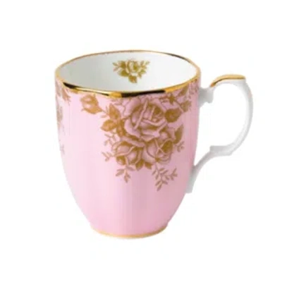 Royal Albert 100 Years 1960 Mug Golden Rose In Pink