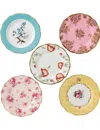 Royal Albert 100 Years Of  1950-1990 5pc Plate Set