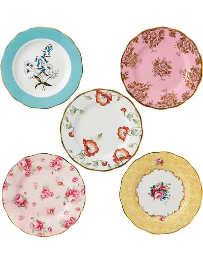ROYAL ALBERT 100 YEARS 5-PIECE SIDE PLATE SET (1950-1990),66507529