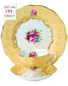Royal Albert 100 Years Bouqet Teacup And Saucer 3pc Set