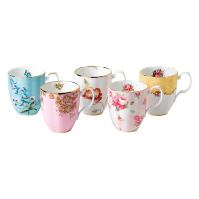 Royal Albert 100 Years Mug 13.5oz, 5 Piece Set 1950-1990