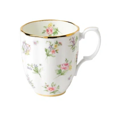 Royal Albert 100 Years Of  1920 Bone China Coffee Mug In White;green