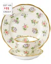 Royal Albert 100 Years Of  1920 Spring Meadow 3pc Place Setting