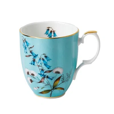 Royal Albert 100 Years Of  1950 Bone China Coffee Mug In Blue