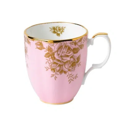 Royal Albert 100 Years Of  1960 Bone China Coffee Mug In Pink;gold