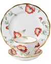 Royal Albert 100 Years Poppy 3pc Teacup In Multi