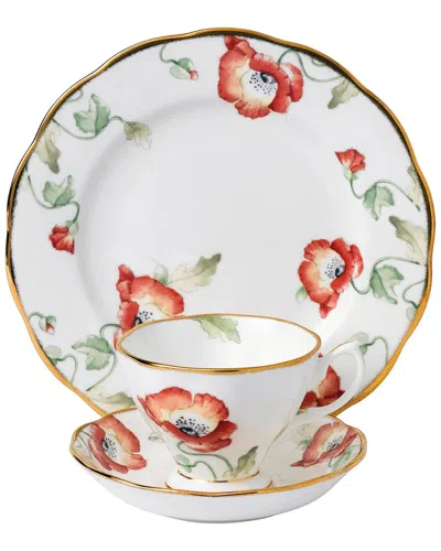 Royal Albert 100 Years Poppy 3pc Teacup In Multi