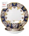Royal Albert 100 Years Regency 3pc Place Setting In Multi