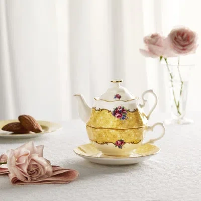Royal Albert 100 Years Tea For One 16.9floz Bouquet 1990 In Multi