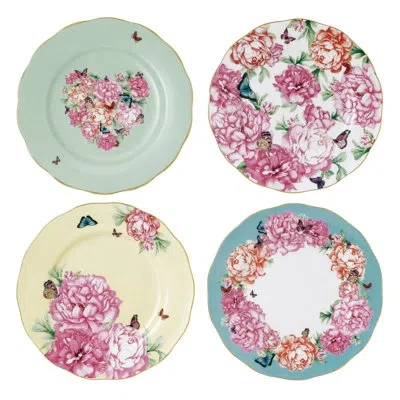 Royal Albert Friendship  Miranda Kerr 4 Piece Bone China Dinnerware Set, Service For 4 In Pink;orange