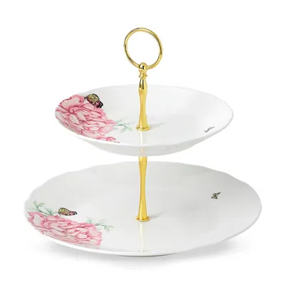 Royal Albert Miranda Kerr For  Everyday Friendship Cake Stand Two-tier In Multi