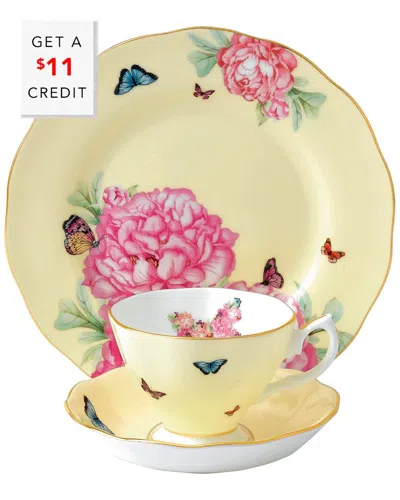 ROYAL ALBERT MIRANDA KERR FOR ROYAL ALBERT JOY 3PC PLACE SETTING WITH $11 CREDIT