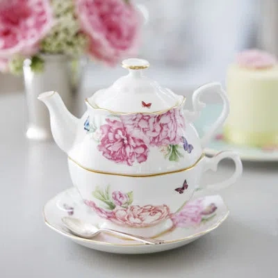 Royal Albert Miranda Kerr Friendship Bone China Tea For One Set In Green;pink;orange