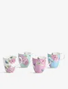 Royal Albert Miranda Kerr Friendship Floral Porcelain Mugs Set Of Four