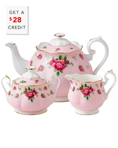 Royal Albert New Country Roses Three-piece Tea Set