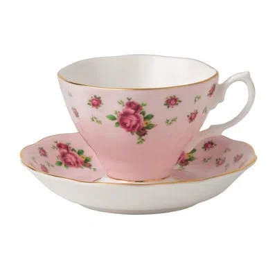 Royal Albert New Country Roses Pink Bone China Teacup And Saucer