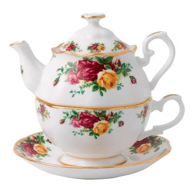 Royal Albert Old Country Roses 17 -oz. Bone China Teapot In Multicolor