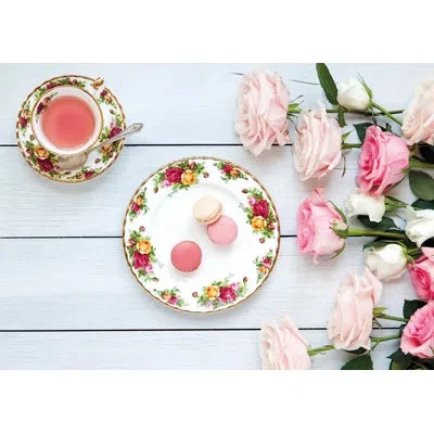 Royal Albert Old Country Roses 3 Piece Bone China Place Setting, Service For 1 In Multicolor