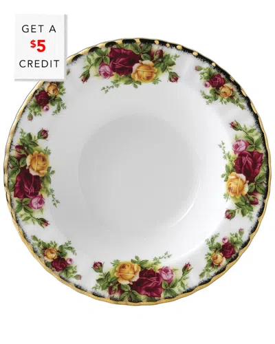 Royal Albert Old Country Roses 8in Rim Soup Bowl With $5 Credit In Multi