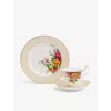 Royal Albert Old Country Roses Bone China 3-piece Tea Set