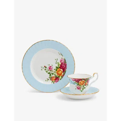 Royal Albert Old Country Roses Bone China 3-piece Tea Set