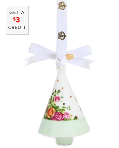 Royal Albert Old Country Roses Christmas Hanging Ornament Tree With $3 Credit In Multi