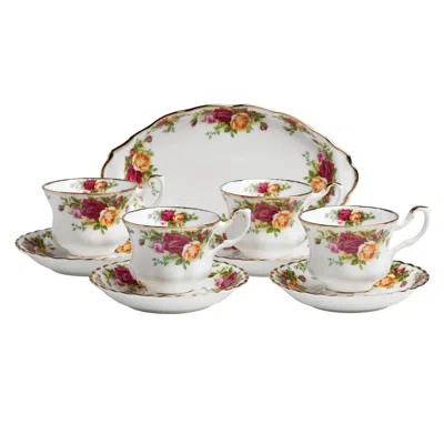 Royal Albert Old Country Roses Complete Tea Set, 9 Piece Set