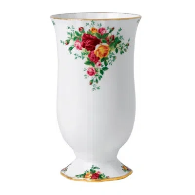 Royal Albert Old Country Roses Large Table Vase In White