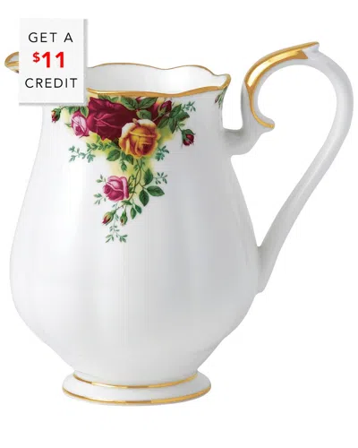Royal Albert Old Country Roses Pitcher With $11 Credit In White