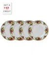 Royal Albert Old Country Roses Set Of 4 Plates 20cm