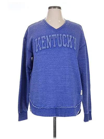 Pre-owned Royal Apparel Long Sleeve Henley Shirt In Blue