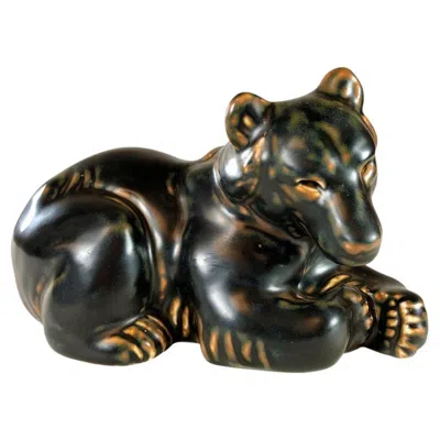 Pre-owned Royal Copenhagen 1950´s Danish Knud Kyhn Bear Figurine For  In Black