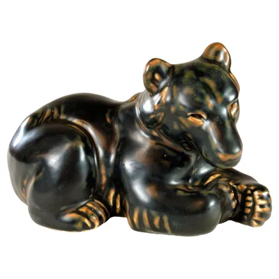 Pre-owned Royal Copenhagen 1950´s Danish Knud Kyhn Mother Bear Figurine For  In Black