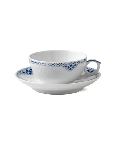 Royal Copenhagen 6.75oz Princess Tea Cup & Saucer In Gold