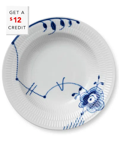 ROYAL COPENHAGEN ROYAL COPENHAGEN 8.25IN BLUE FLUTED MEGA RIM SOUP BOWL